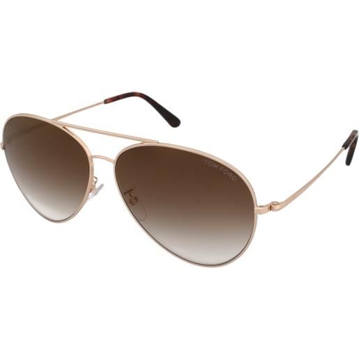 Tom Ford ft0417-d 28g | occhiali da sole graduati o non graduati | unisex | metallo | pilot | oro | adrialenti