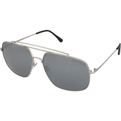 Tom Ford ft0561-k 16c | occhiali da sole graduati o non graduati | metallo | rettangolari | argento | adrialenti