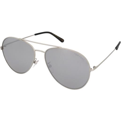 Tom Ford ft0636-k 18c | occhiali da sole graduati o non graduati | unisex | metallo | pilot | argento | adrialenti