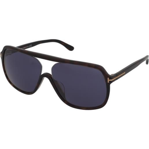 Tom Ford robert ft0442-f 52v | occhiali da sole graduati o non graduati | plastica | quadrati | havana, marrone | adrialenti