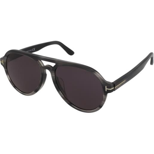 Tom Ford rory-02 ft0596-f 20a | occhiali da sole graduati o non graduati | unisex | plastica | pilot | havana, grigio | adrialenti