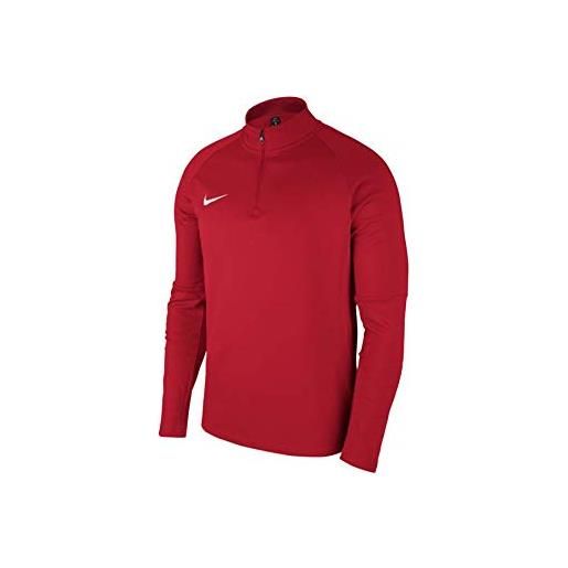 Nike dry acdmy18 dril, maglietta unisex bambini, rosso università/rosso palestra/bianco, m