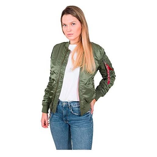 Alpha industries 1 vf 59 giacca da donna con bomber, sage-green, xs