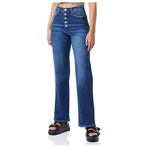 True Religion visiera bootcut jeans, blu, 32/w reg/regolare donna