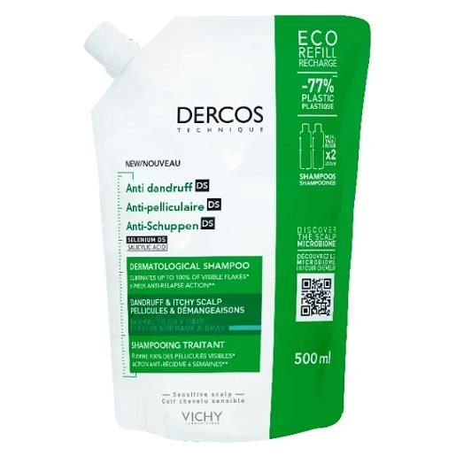 Dercos vichy Dercos ft shampoo antiforfora ds capelli da normali a grassi 500 ml