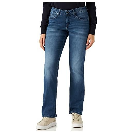 Mustang sissy straight, jeans straight, donna, blu (medium middle 502), 27w / 30l