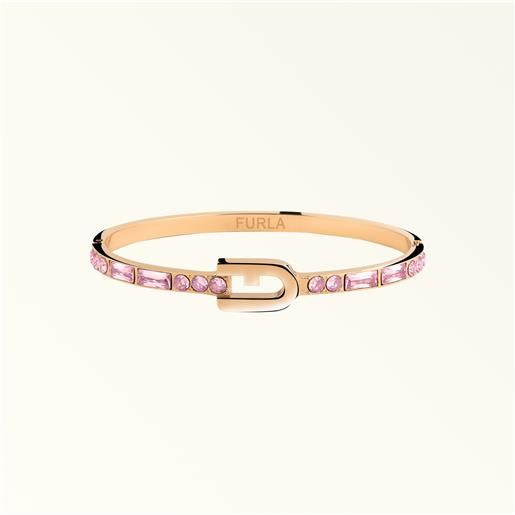 Furla sparkling braccialetto color oro rosa oro metallo + strass + strass donna