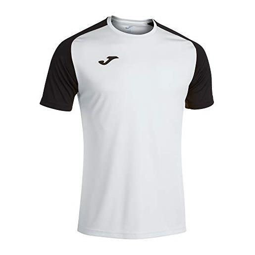 Joma academy iv - maglietta a maniche corte, colore: bianco e nero