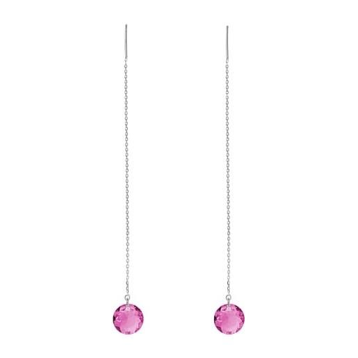 Ellen Kvam Jewelry ellen kvam classic crystal threader earring- pink