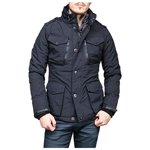 Schott NYC schott (brand national) - field giacca modello parka, a manica lunga uomo, blu (blue (navy)), m