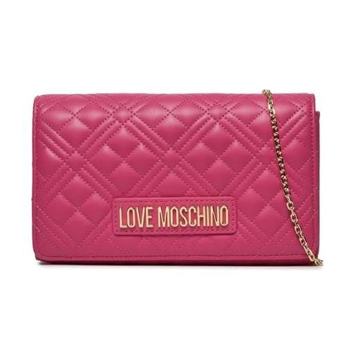 Love Moschino borsa a tracolla da donna marchio, modello jc4079pp0hla0, realizzato in pelle sintetica. Fucsia rosa