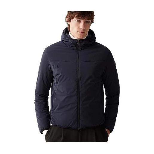 Colmar - giacca uomo con cappuccio in tessuto stretch 1120 4wx - 54, blu scuro
