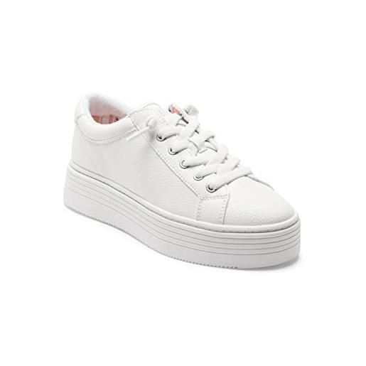 Roxy sheilahh 2.0, scarpe da ginnastica donna, bianco, 40 eu