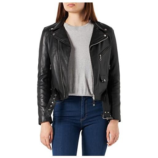 Schott NYC lcw8600, giacca di pelle, donna, nero (black), xl