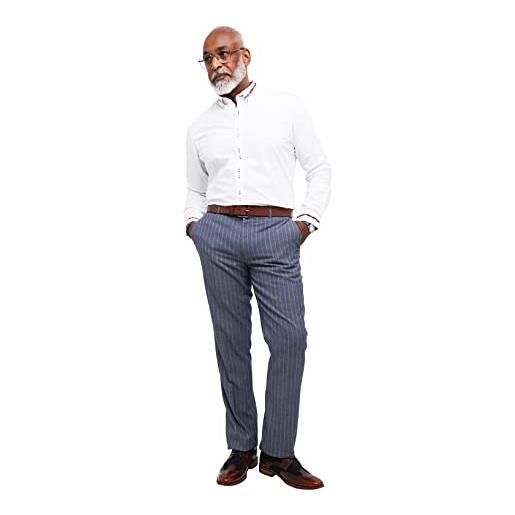 Joe Browns pantaloni da tuta a righe intelligenti eleganti, blu, w30 / l34 uomo