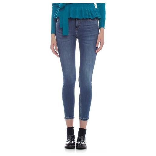 Kocca jeans skinny a lavaggio scuro denim donna mod: backup size: 29