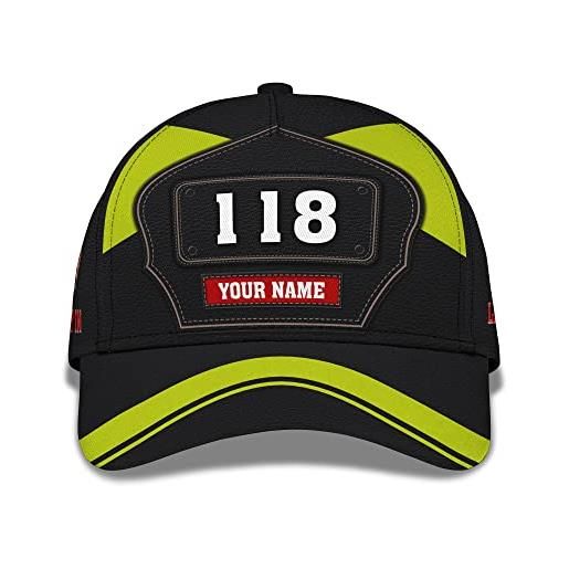 403 donna uomini cappello da baseball regolabile berretto da baseball leggera traspirante trucker cappellino vigile del fuoco 118 personalizzato 3d - first last out