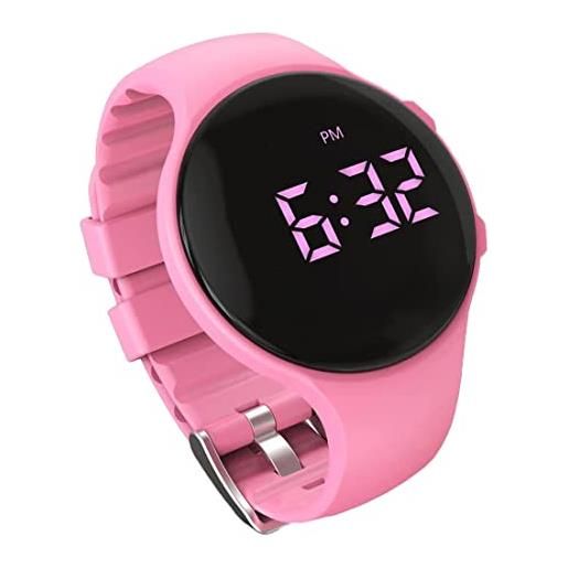 e-vibra orologio vibrante con schermo di blocco, come orologio da addestramento del water, allarme farmacologico (rosa)