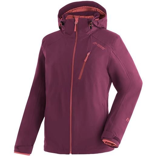 Maier Sports ribut w full zip rain jacket rosso s / short donna