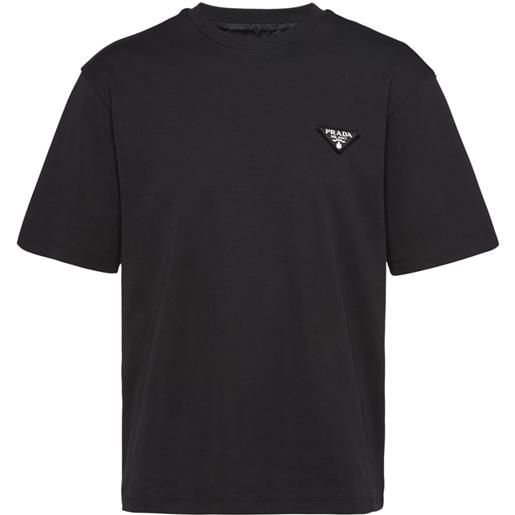 Prada t-shirt con logo - nero