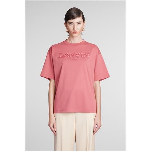 Lanvin t-shirt in cotone rosa