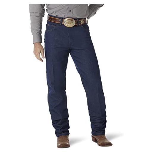 Wrangler - jeans da uomo con taglio da cowboy indaco rigido. 31w x 36l
