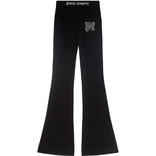 Palm Angels pantaloni sportivi hyper con stampa - nero
