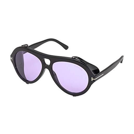 Tom Ford occhiali da sole neughman ft 0882 shiny black/violet 60/15/145 uomo