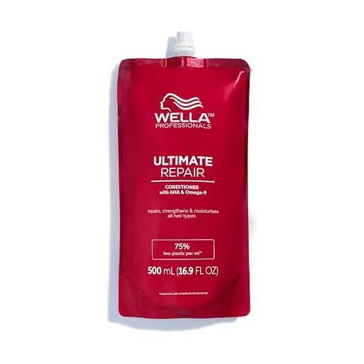 Wella Professionals ultimate repair - balsamo ad azione profonda, ripara, rafforza e idrata, per tutti i tipi di capelli, 500 ml