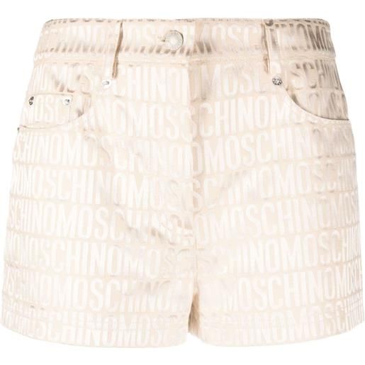 Moschino shorts con effetto jacquard - toni neutri