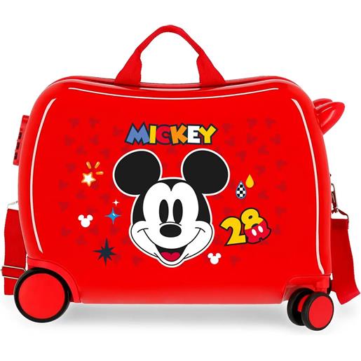 JOUMMA BAGS valigia cavalcabile con 2 ruote multidirezionali mickey get moving rosso - registrati!Scopri altre promo