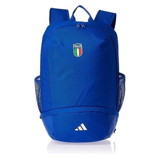 adidas figc backpack, zaino sportivo unisex-adulto, power blue/white, taglia unica