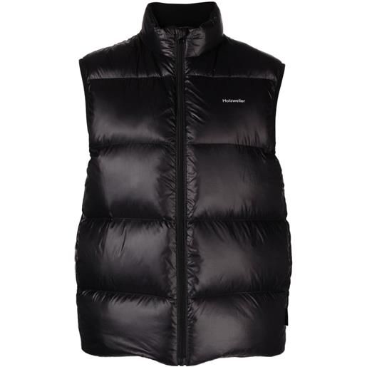 Holzweiler shiny diff down-filled gilet - nero