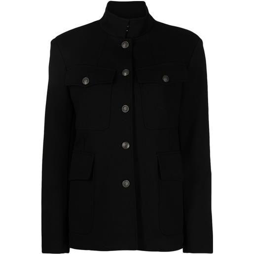 rag & bone giacca hadley in stile militare - nero