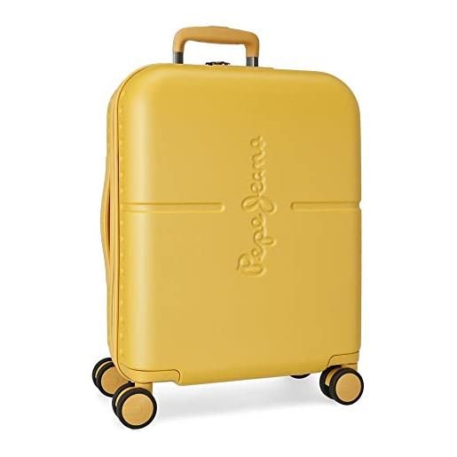 Pepe Jeans highlight valigia da cabina, 40 x 55 x 20 cm, giallo, 40x55x20 cms, valigia da cabina