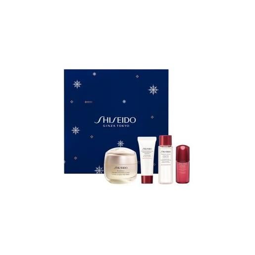 Shiseido benefiance wrinkle smoothing cream cofanetto 50 ml, detergente 15ml + tonico rieq. 30ml + siero 10ml