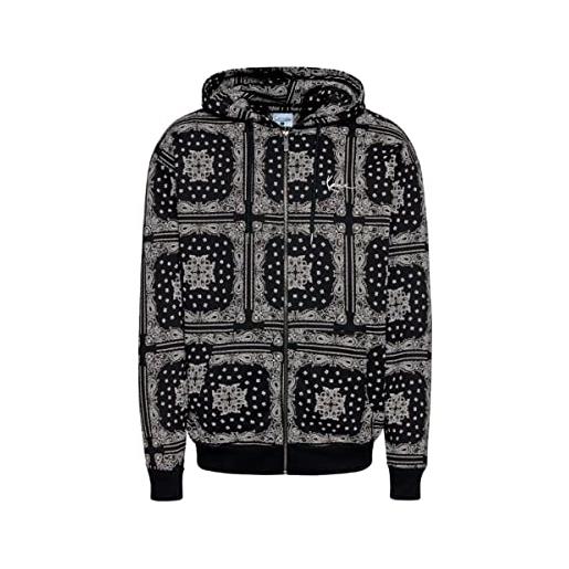 Karl Kani chest signature paisley zip hoodie