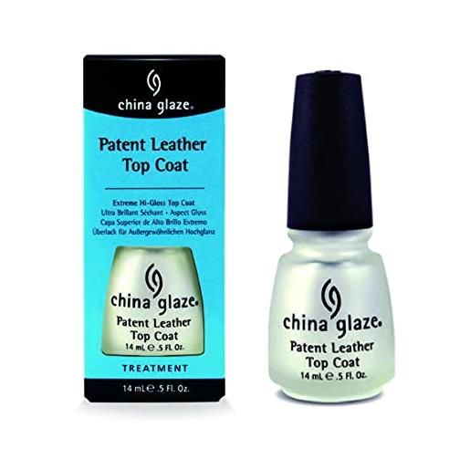 China Glaze nail lacquer patent leather t/c w/bx 0.5oz - 14 ml