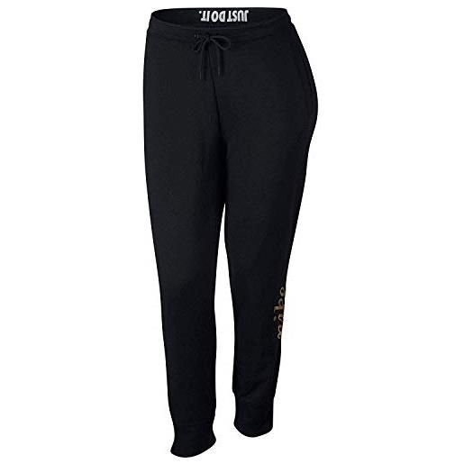 Nike nsw rally metalic pants, pantaloni da jogging donna, nero, xl