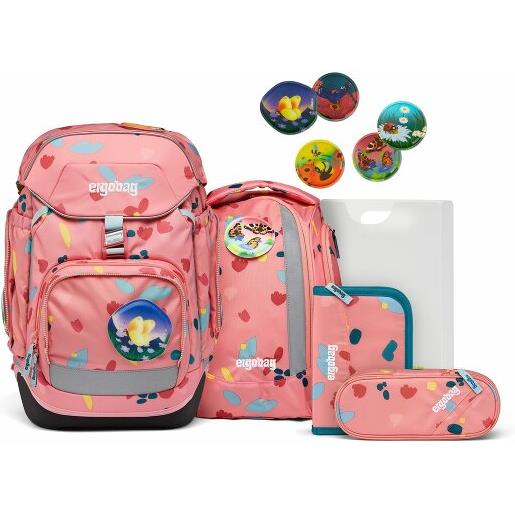 Ergobag pack set di borse per la scuola 6 pezzi rosa