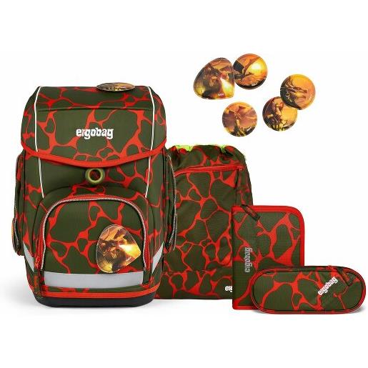 Ergobag cubo set di borse per la scuola 5 pezzi arancio