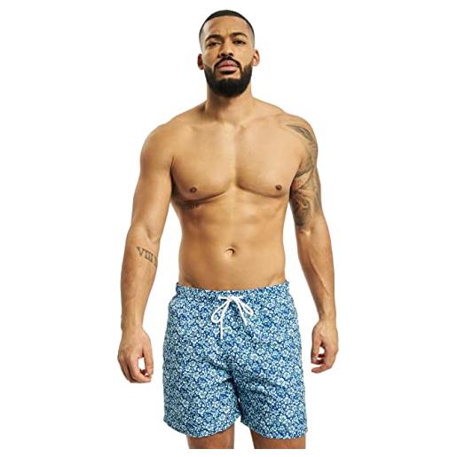 Urban Classics badehose floral swim shorts, bermuda uomo, navy, xxl