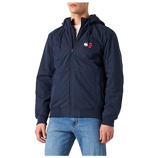 Tommy Jeans tjm giacca shell foderata in pile, twilight navy, l uomo