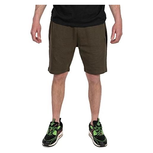 Fox collection lw jogger short verde & nero - pantaloni corti da pesca