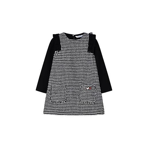 Mayoral vestito combinato punto roma per bambine e ragazze nero 7 anni (122cm)