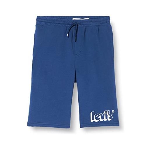 Levi's lvb graphic jogger shorts bambini e ragazzi, estate blue, 14 anni