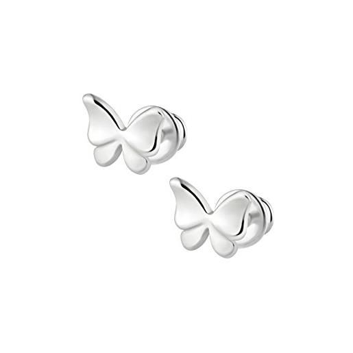 butterfly bambine ragazze orecchini d'argento argento vero farfalla packaging sostenibile regalo di compleanno