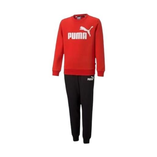 PUMA no. 1 logo sweat suit fl b tuta, for all time red, 116 unisex-bimbi