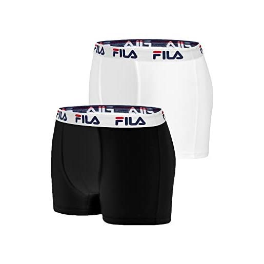 Fila boxer fi/1bcx2/fu5016 pantaloncino, nb, m (pacco da 2) uomo