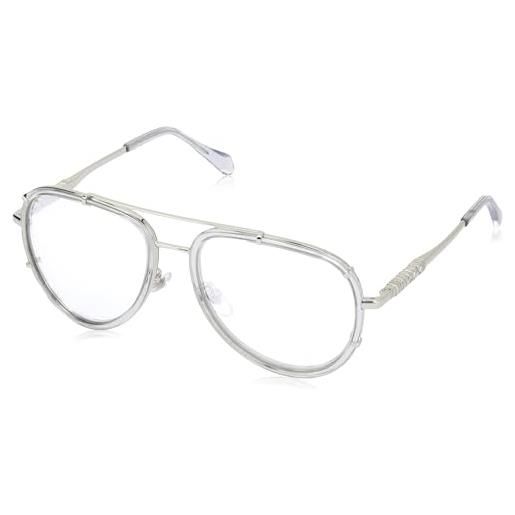 Just Cavalli sjc029v, occhiali unisex-adulto, shiny transp. Grey, 57